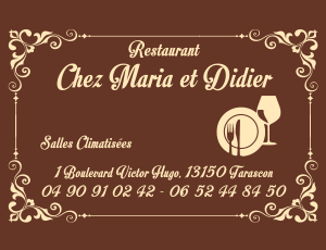 restaurant Chez Maria et Didier Tarascon