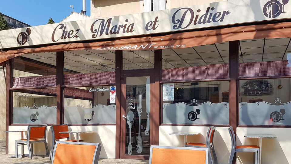 Restaurant à Tarascon Chez Maria et Didier