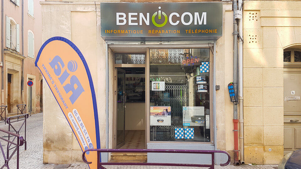 Benicom à Tarascon reparation depannage vente smartphone tablette ordinateurs