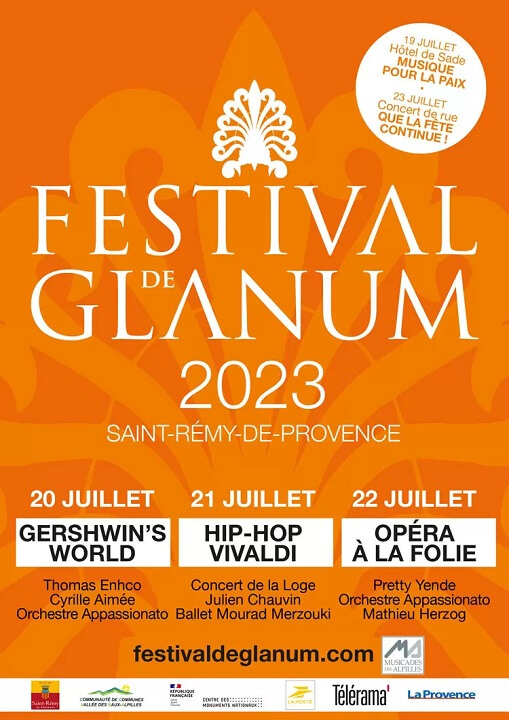 Festival de Glanum 2023 à Saint Rémy de Provence dans les Alpilles