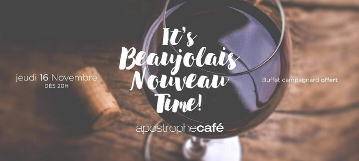 soirée Beaujolais apostrophe cafe arles 2017