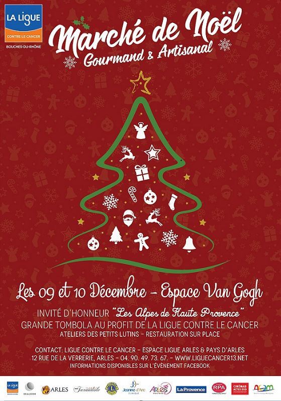 marché de noël gourmand et artisanal 2017 à l espace Van Gogh à Arles