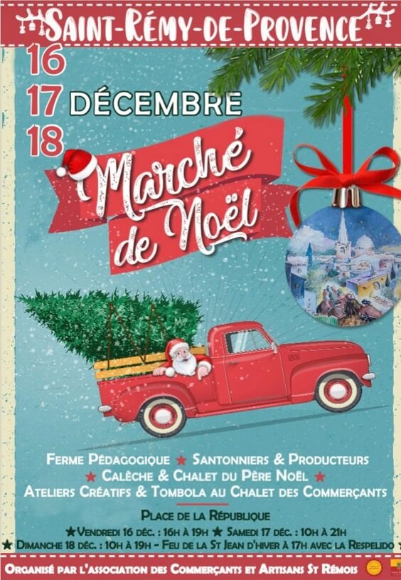 Marché de Noël de Saint Rémy de Provence dans les Alpilles