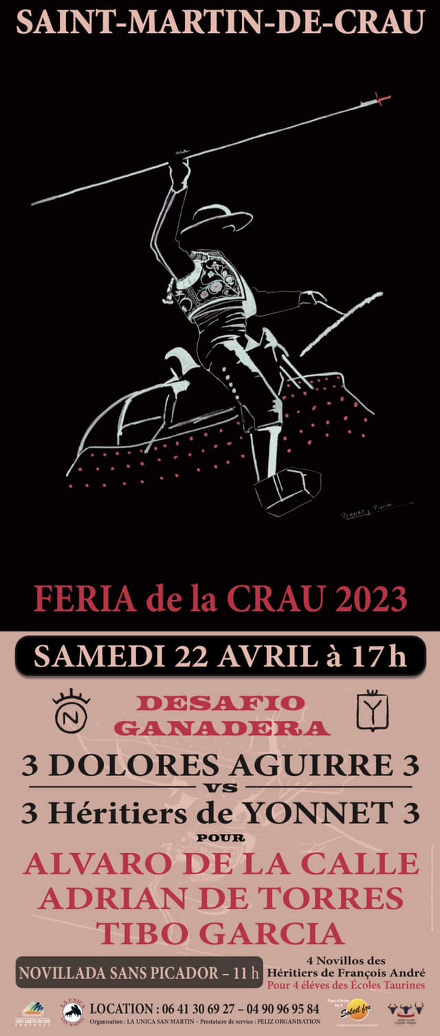 Affiche Féria de la Crau 2023 à Saint Martin de Crau