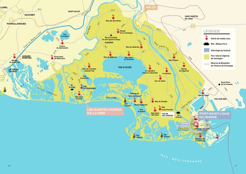 Festival de la Camargue 2024 - la carte des activités