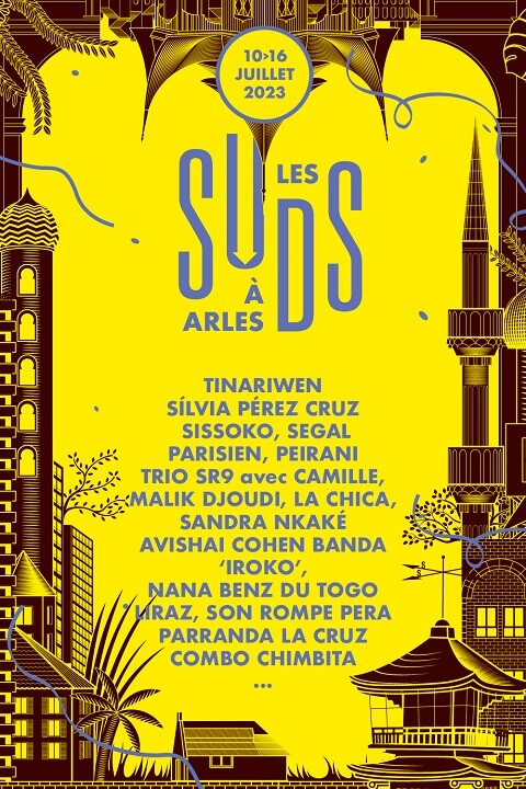 Affiche Festival Les Suds à Arles du 10 au 16 juillet 2023
