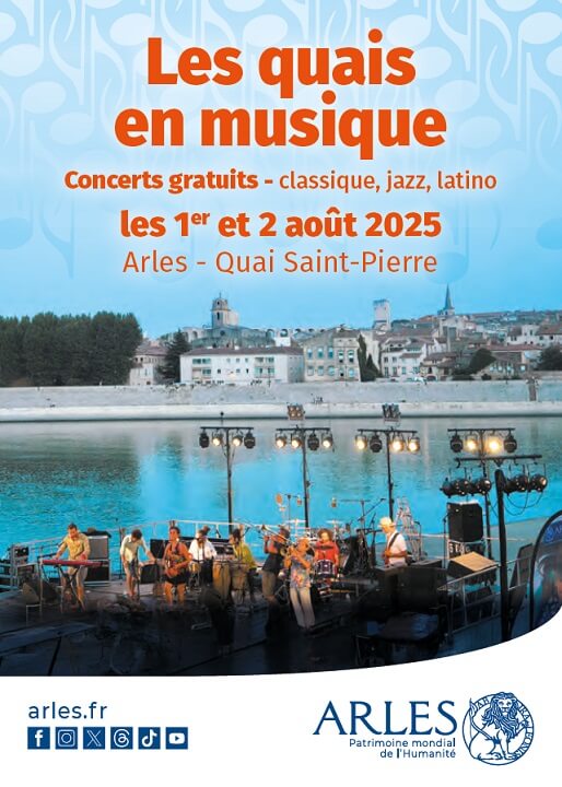 Festival Les Quais en Musique 2025 sur le quai Saint Pierre à Trinquetaille à Arles