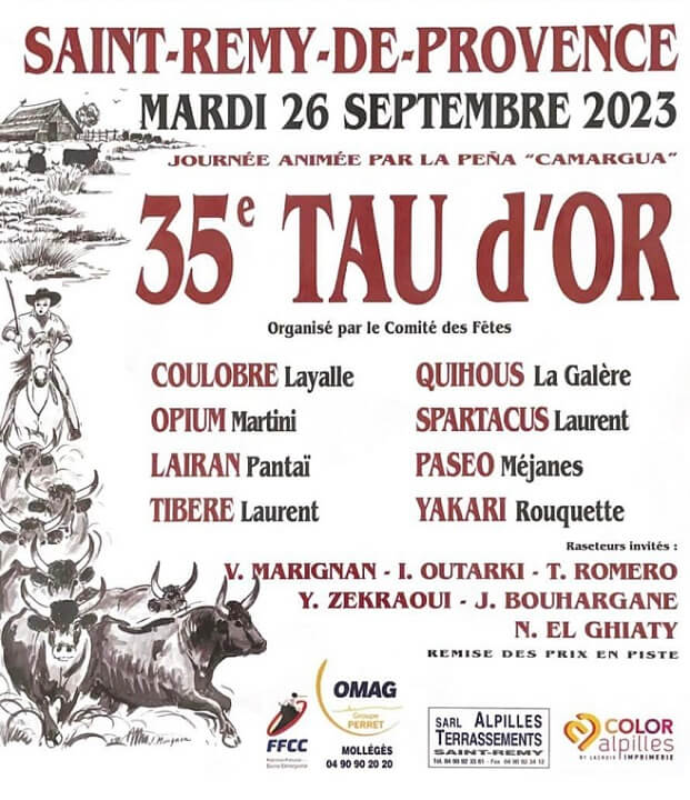 35ème Tau d'Or pour la Fête Votive de Saint Rémy de Provence 2023