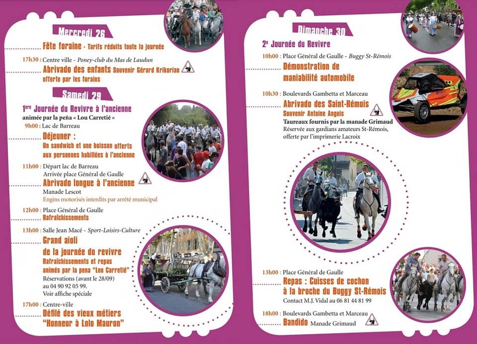Fêtes Votives 2018 à Saint Rémy de Provence Le programme complet