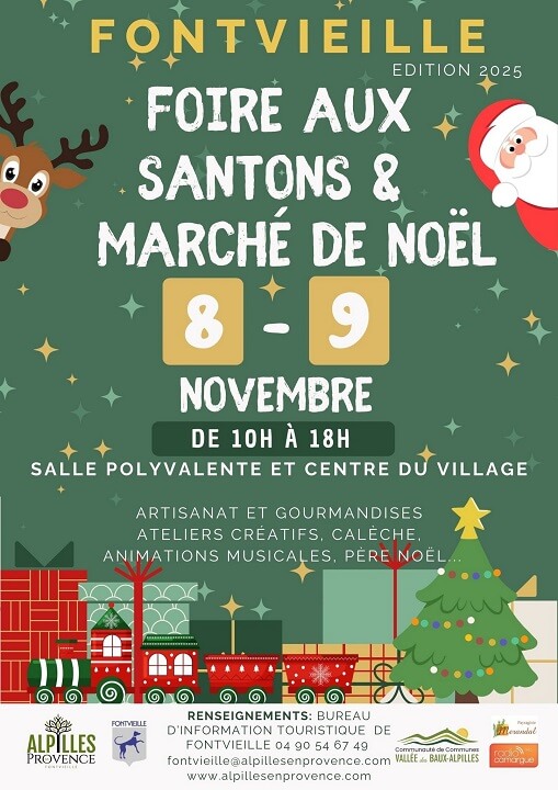 Foire-santons-marche-noel-fontvieille-2025-affiche