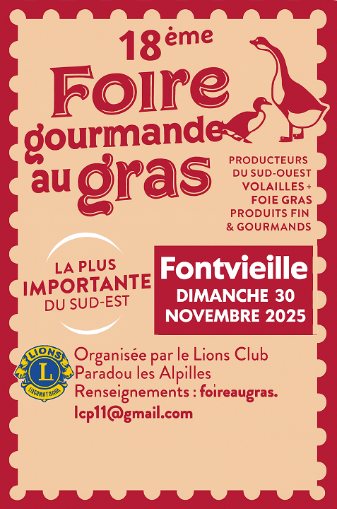 Foire au Gras 2025 à Fontvieille