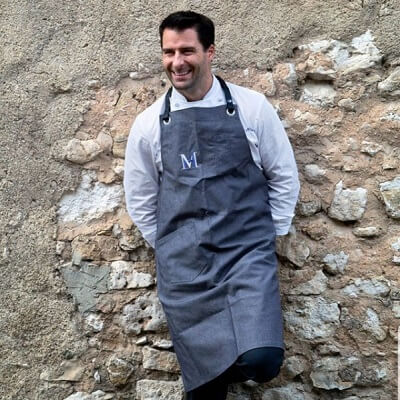 le chef Christopher Hache du restaurant étoilé La Maison Hache à Eygalières dans les Alpilles