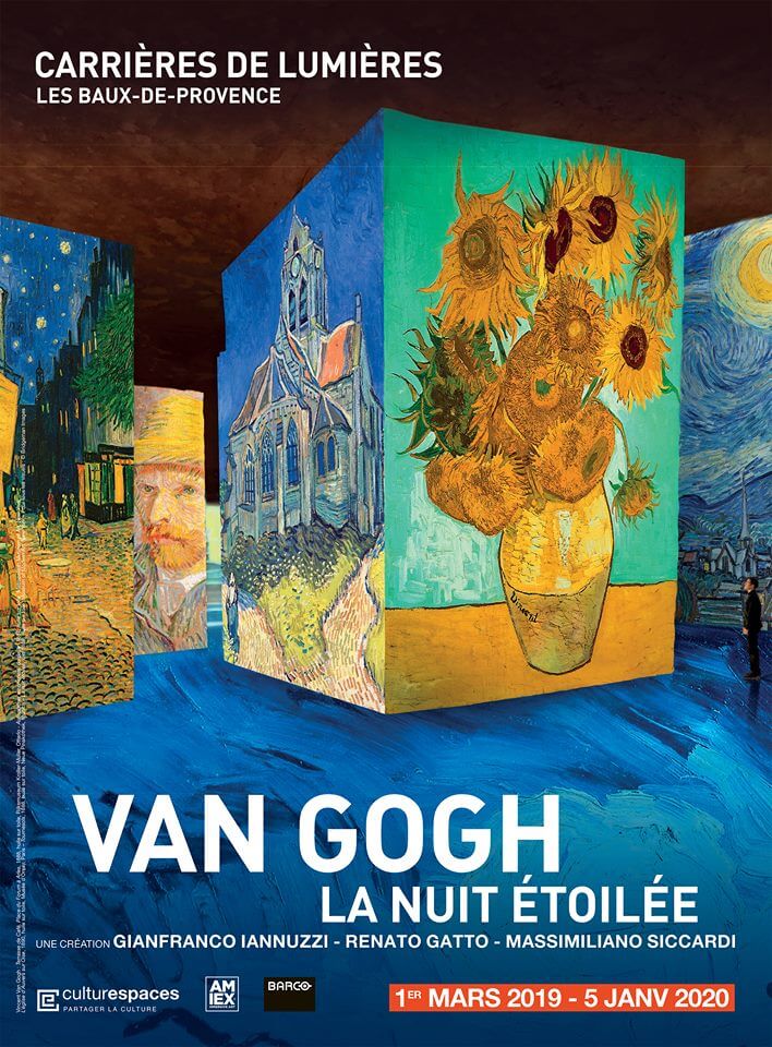 exposition La Nuit Etoilée de Van Gogh 2019 aux Carrières de Lumières des Baux de Provence