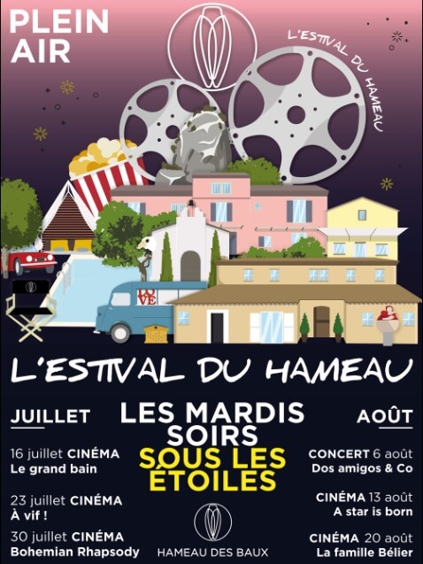 cinéma plein-air Alpilles Estival du Hameau des Baux 2019