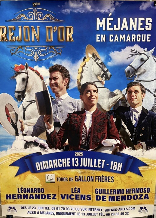 Rejon d'Or à Féria du Cheval 2025 de Méjanes