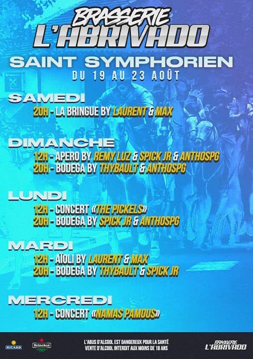 Fête votive Saint Symphorien 2023 à Eyragues dans les Alpilles - Le programme complet des festivités : Intervillages, taureaux, apéro, soirée, dj
