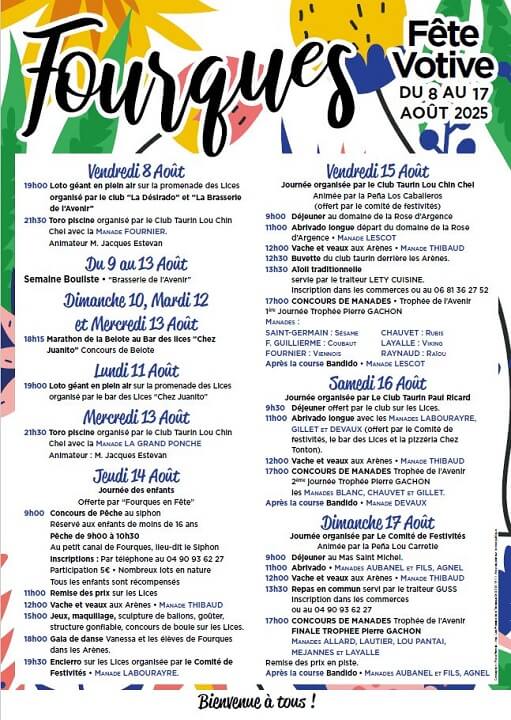 Fête Votive Fourques 2025