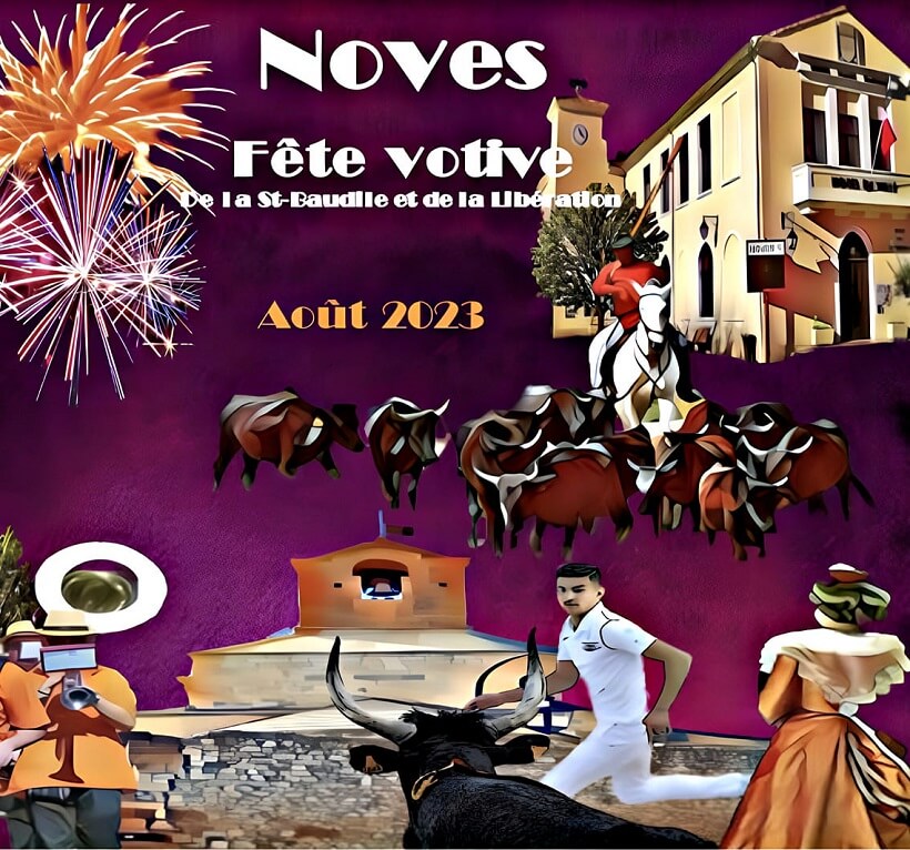fête votive de la Saint Baudile et de la libération 2023 à Noves