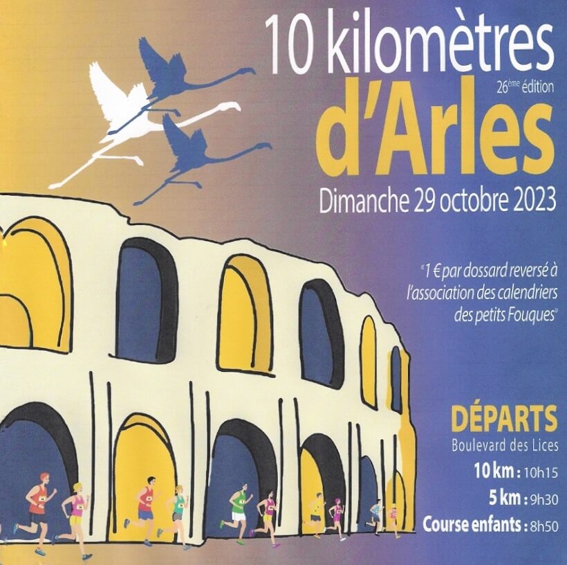 Course à pied 10 kilomètres d'Arles 2023