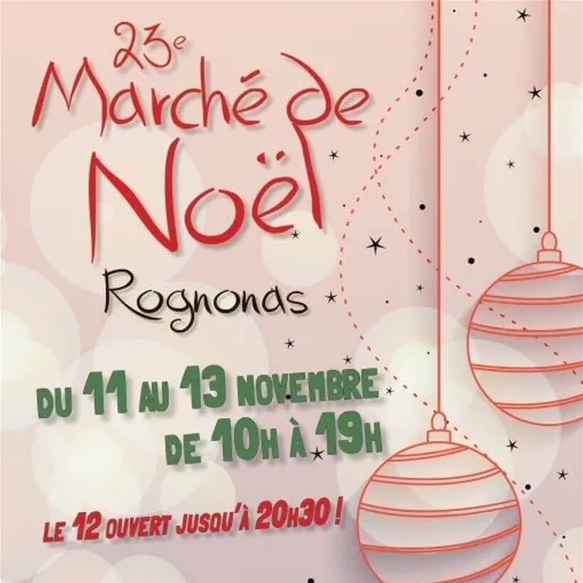 Marché de Noël 2022 à Rognonas
