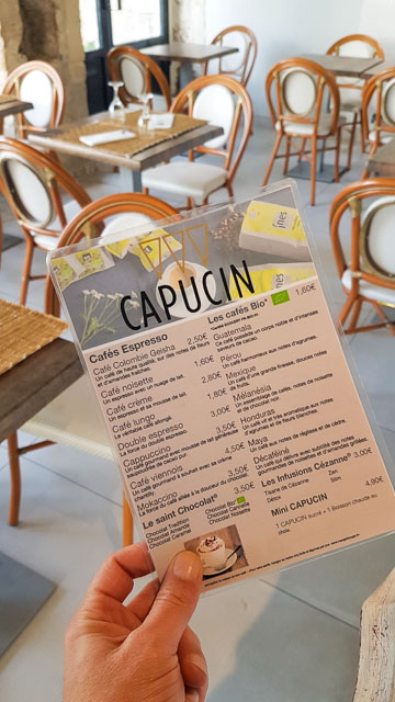 CAPUCIN restaurant snack salon de thé à Arles