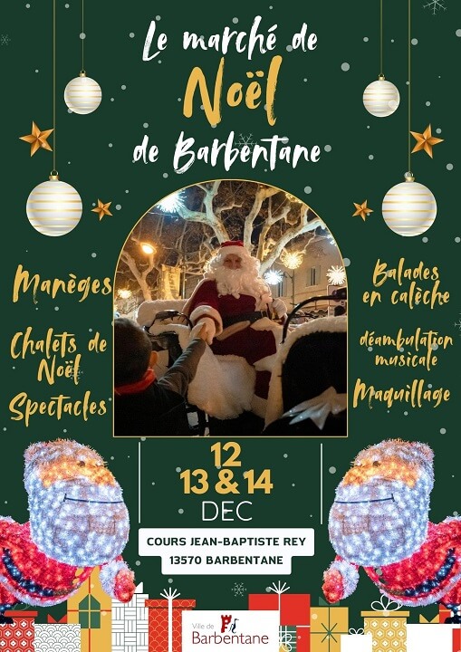 Festivités et Marché de Noël 2025 à Barbentane