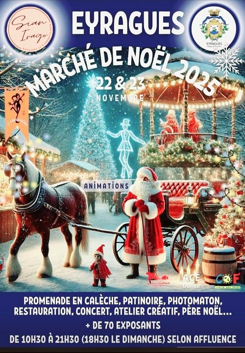 Marché et festivités de Noël 2025 à Eyragues