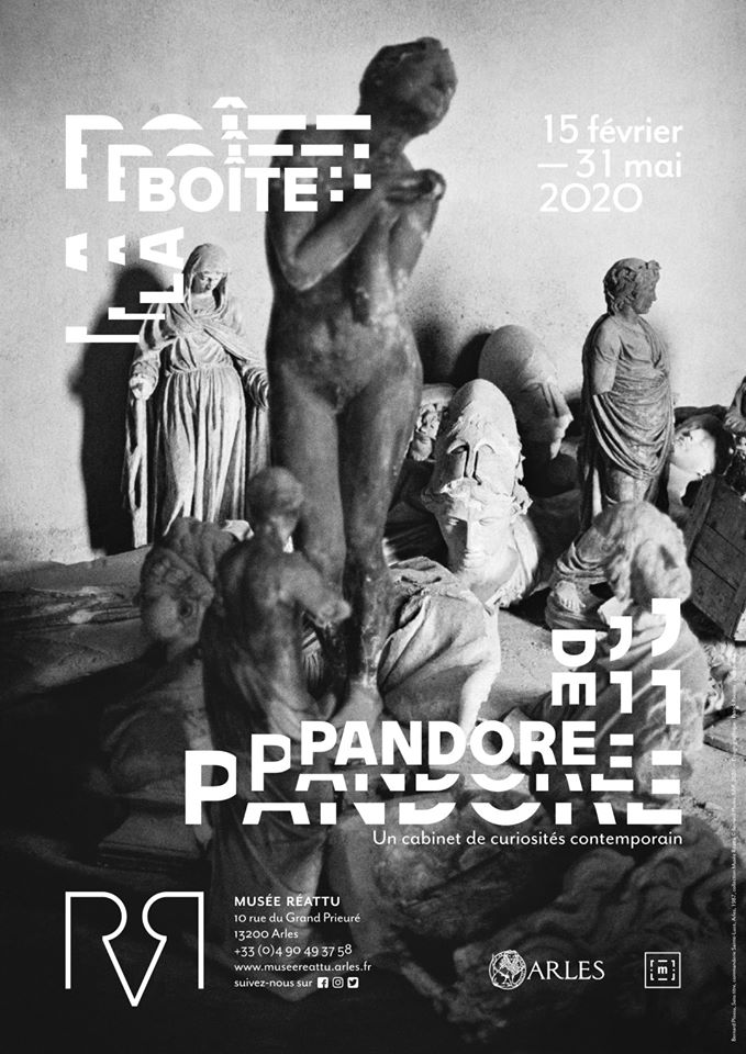 affiche de l'exposition " La Boite de Pandore " au musée Réattu à Arles du 15 février au 31 mai 2020