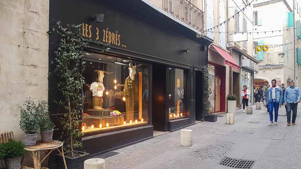 Fringues et chaussures de marques en devenir à Arles- Boutique de mode Les 3 Zébrés