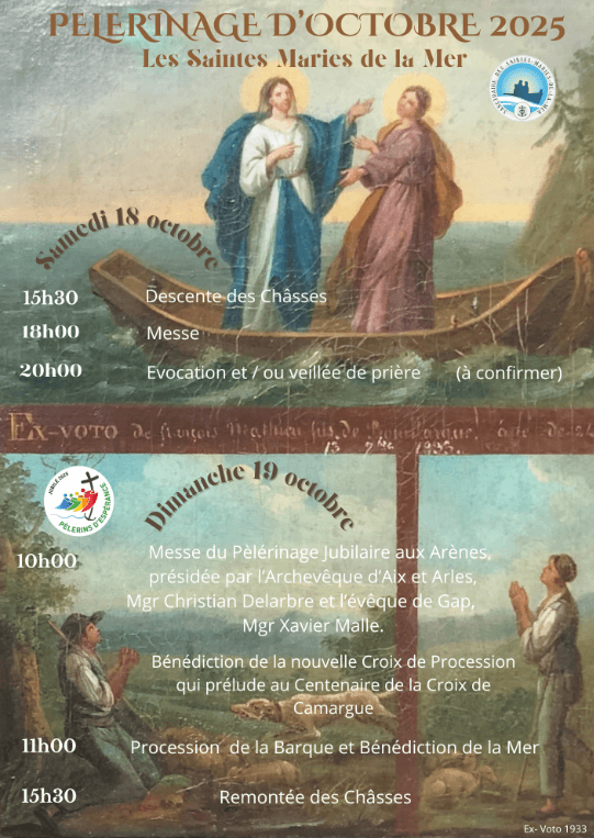 Pèlerinage d'Octobre 2025 aux Saintes Maries de la Mer en Camargue