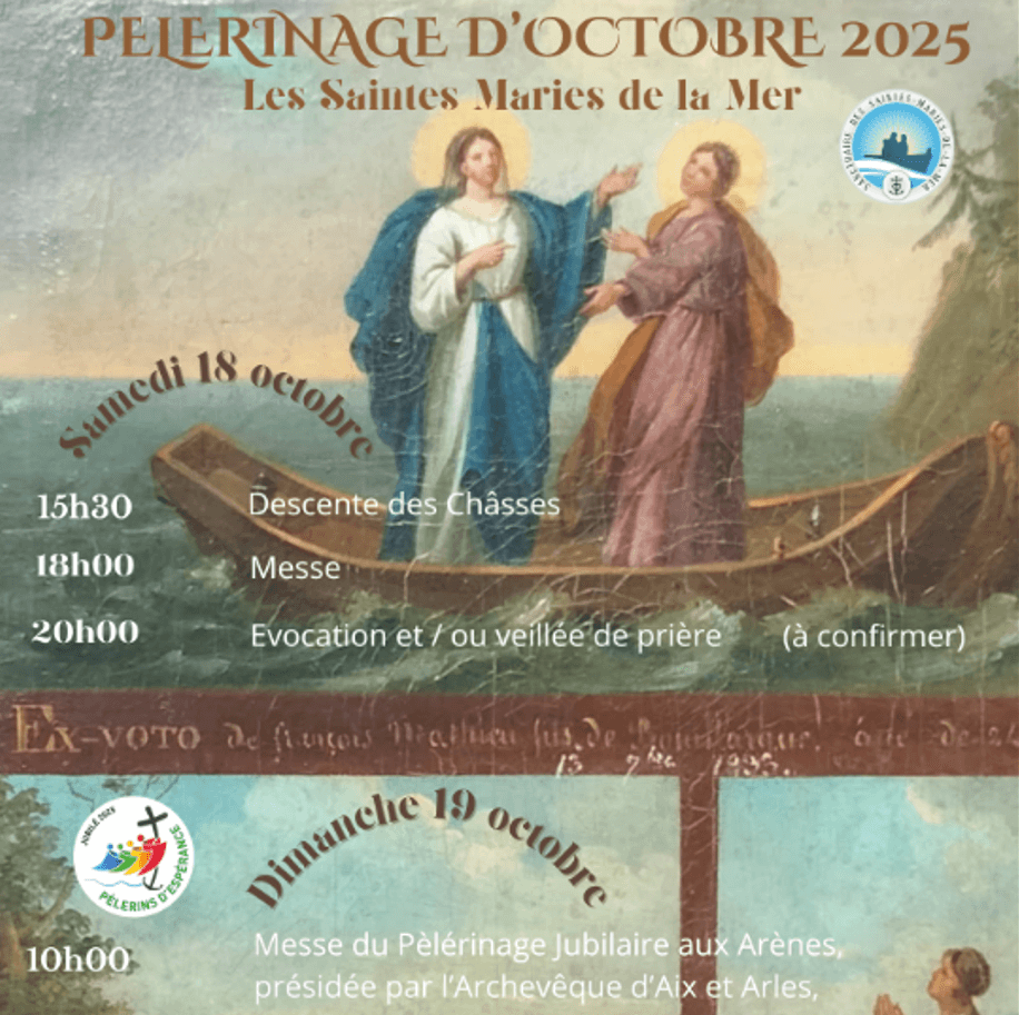 Pèlerinage d'Octobre 2025 aux Saintes Maries de la Mer en Camargue