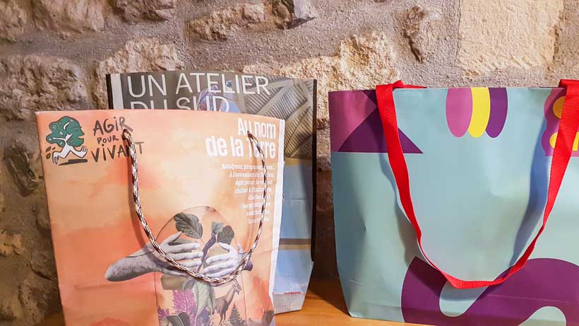 Sac BIS en papier recyclé par la créatrice arlésienne Karin Chiron