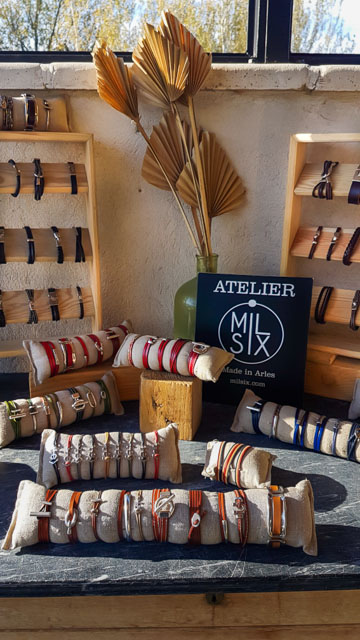 Bracelet cuir artisanal à Arles - Atelier Milsix