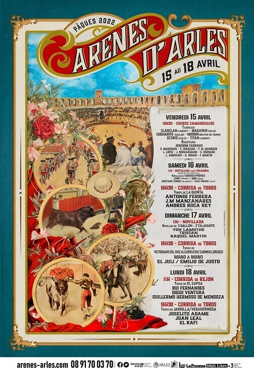 Affiche Féria de Pâques 2022 à Arles