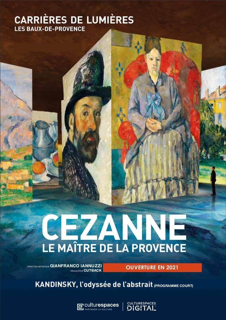 Exposition immersive Cezanne 2021 aux Carrières de Lumière des baux de Provence