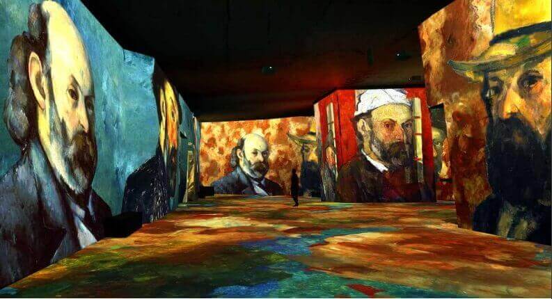 Exposition immersive Cezanne 2021 aux Carrières de Lumière des baux de Provence