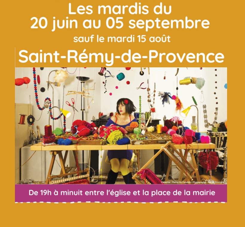 Marché nocturne des Créateurs 2023 à Saint Rémy de Provence Alpilles