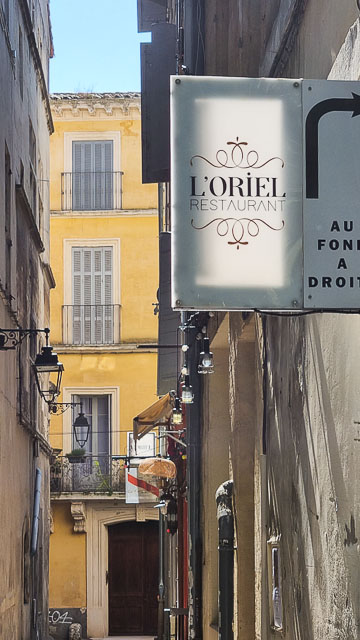 L'oriel est un restaurant gastronomique installée à Arles près de la place du Forum
