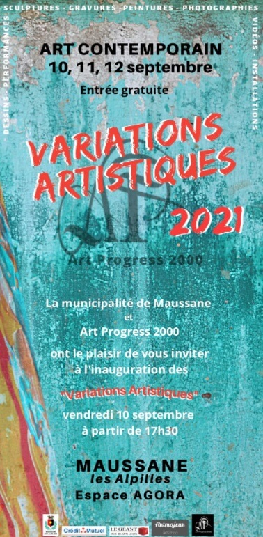 Festival art contemporain Variastions Artistiques 2021 à Maussane