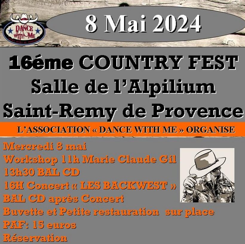 Festival Country Fest 2024 à Saint Rémy de Provence