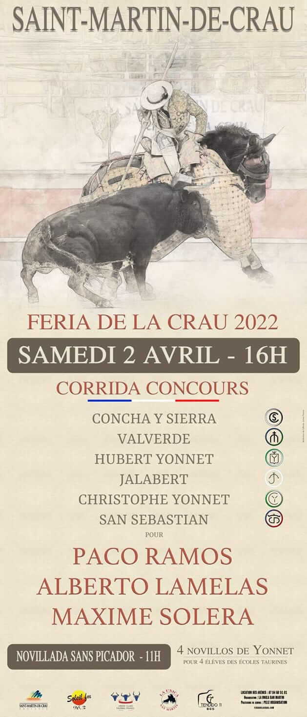 Affiche Féria de la Crau 2022 à Saint Martin de Crau