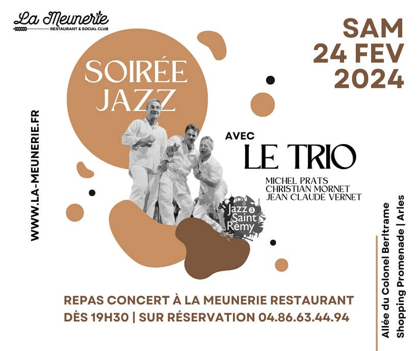 Soirée Jazz à la Meunerie le 24 février 2024