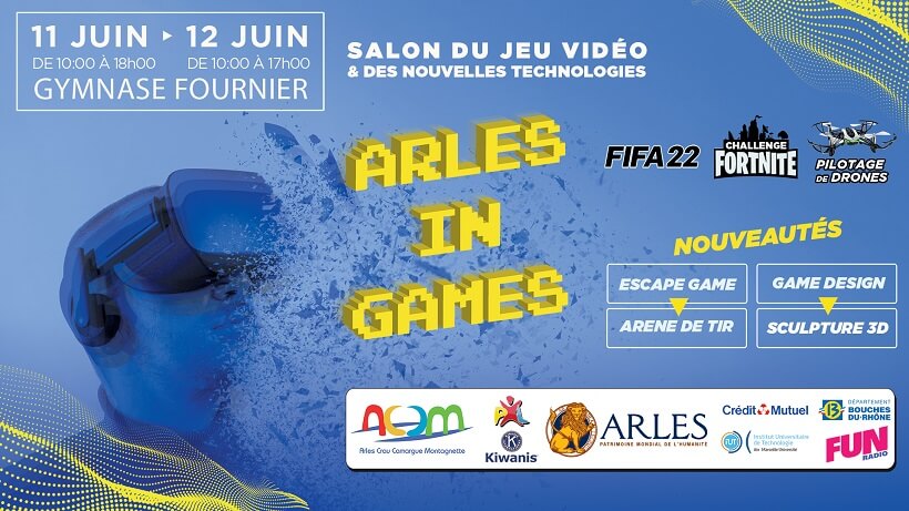 Salon du jeu vidéo Arles In Games 2022 à Arles