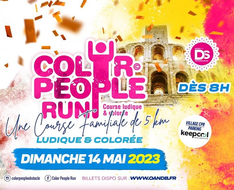 Course Color People Run 2023 à Arles