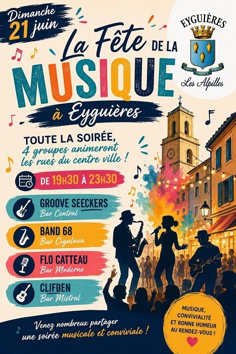 Fête de la Musique 2026 à Eyguières