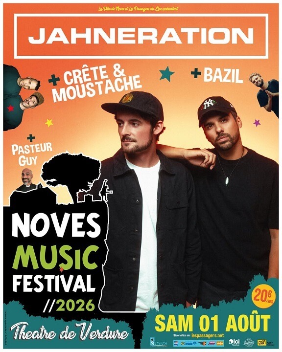 noves-music-festival-2026-affiche-J2 Noves Music Festival 2026 à Noves - Concert Jahneration