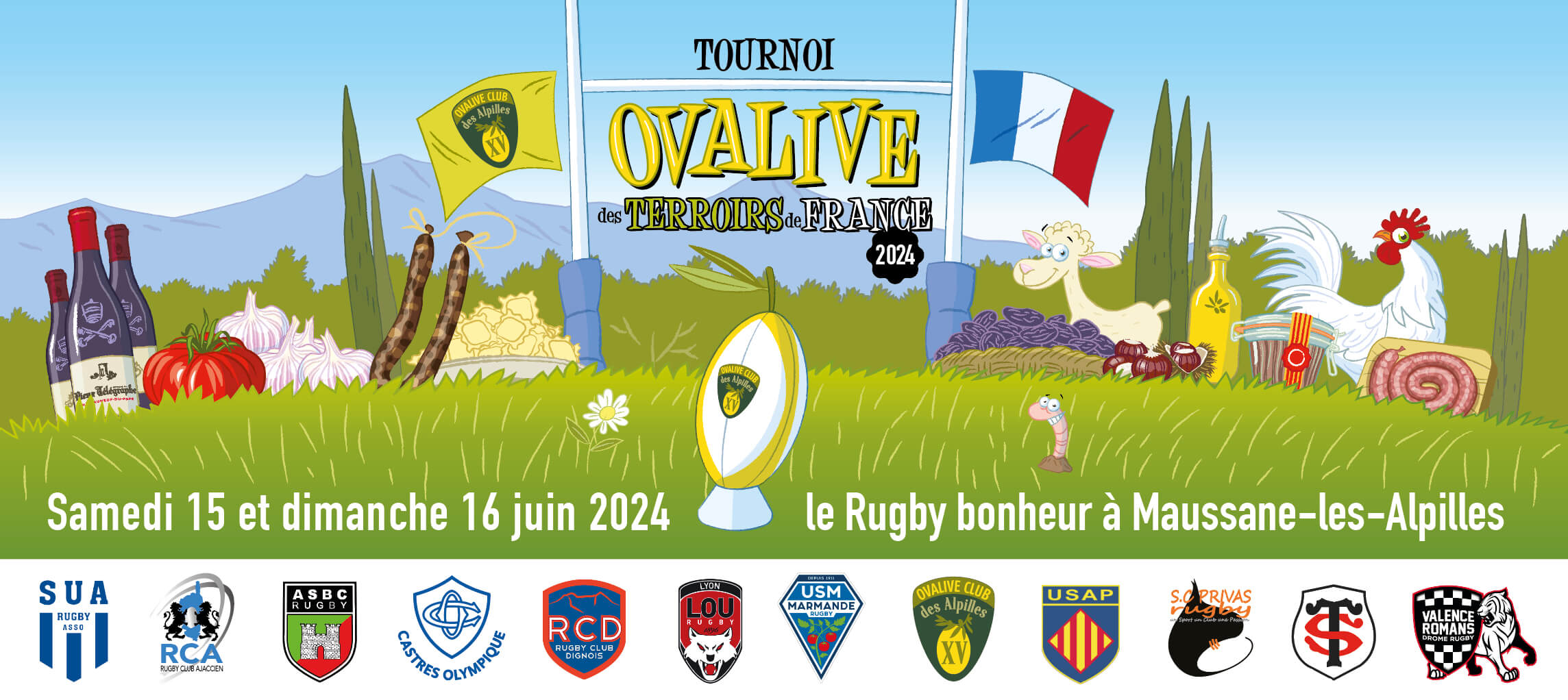 Tournoi de rugby Ovalive Terroirs du Monde 2024 à Maussane les Alpilles