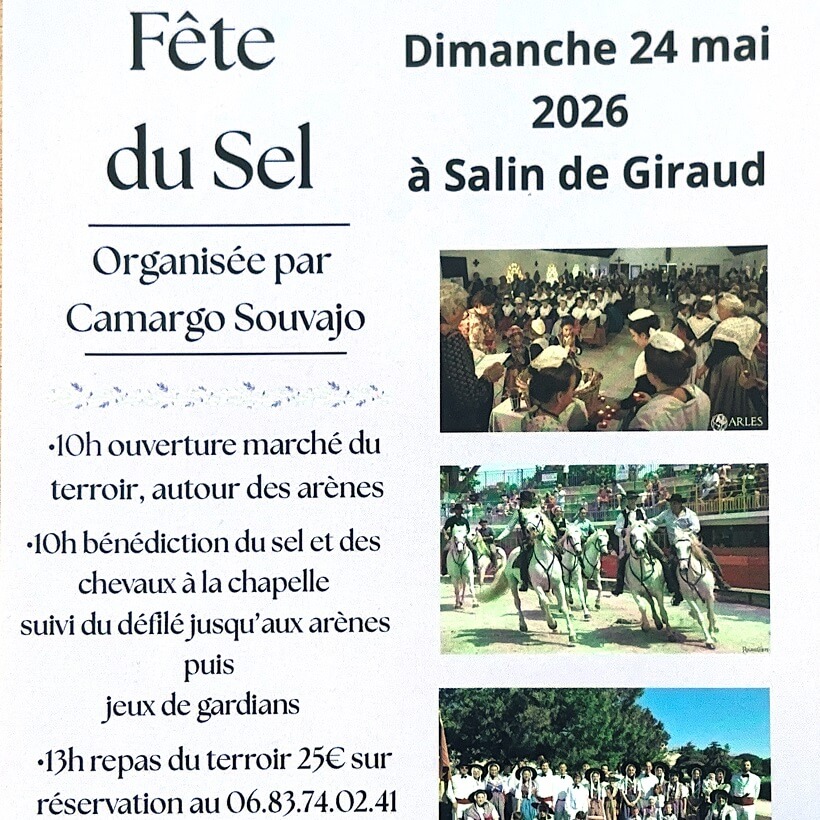 Fête du Sel 2026 à Salin de Giraud en Camargue
