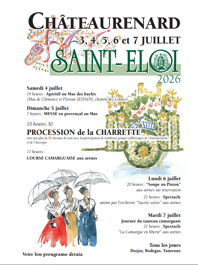 fete-saint-eloi-chateaurenard-2026 Fête de la Saint Eloi 2026 à Châteaurenard