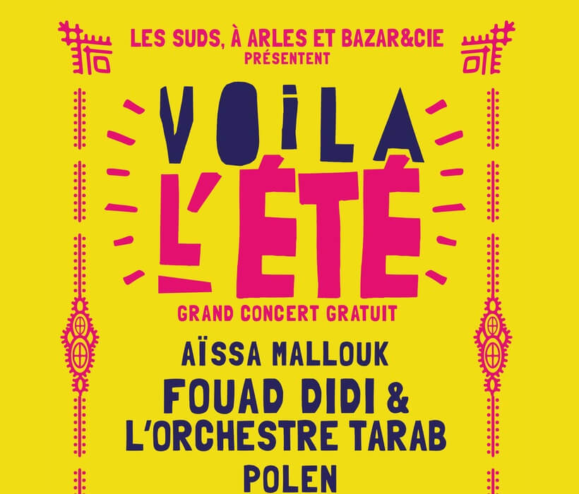 Concert Voilà l'été sur la place Voltaire à Arles le 18 juin
